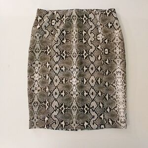 Womens Marc New York Faux Snakeskin Straight Midi Skirt Size Medium